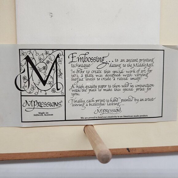 Vintage Hand Painted Embossed Butterfly in Ornate Gold Frame by MPressions - Picture 9 of 13